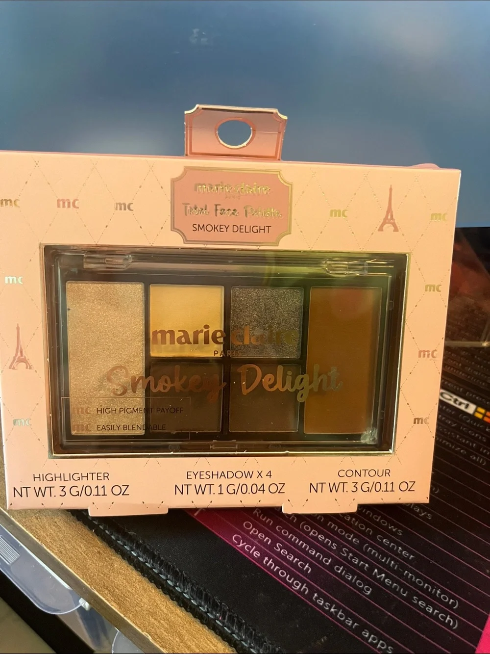 marie claire Smokey Delight Eyeshadow, Highlighter, Contour Palette